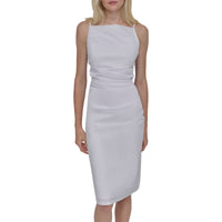 Vestido P/Dama S/L Rushed Body Poplin Dress 62%Algodîn 34%Nylon 4%Span