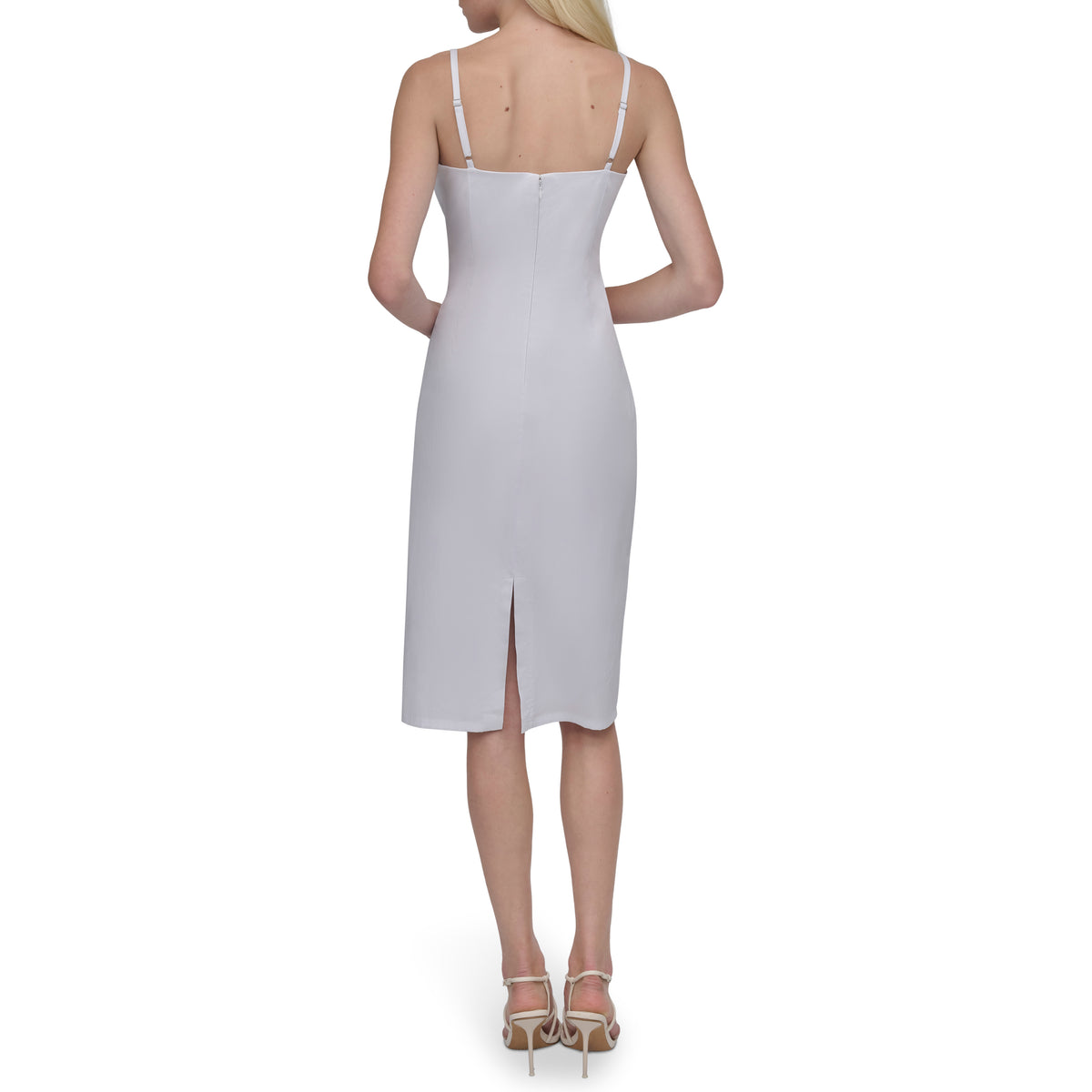 Vestido P/Dama S/L Rushed Body Poplin Dress 62%Algodîn 34%Nylon 4%Span