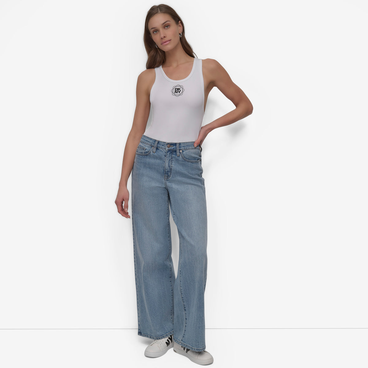 Body Top P/Dama Logo Bodysuit 57% Algodîn/38% Modal/5% Elastano