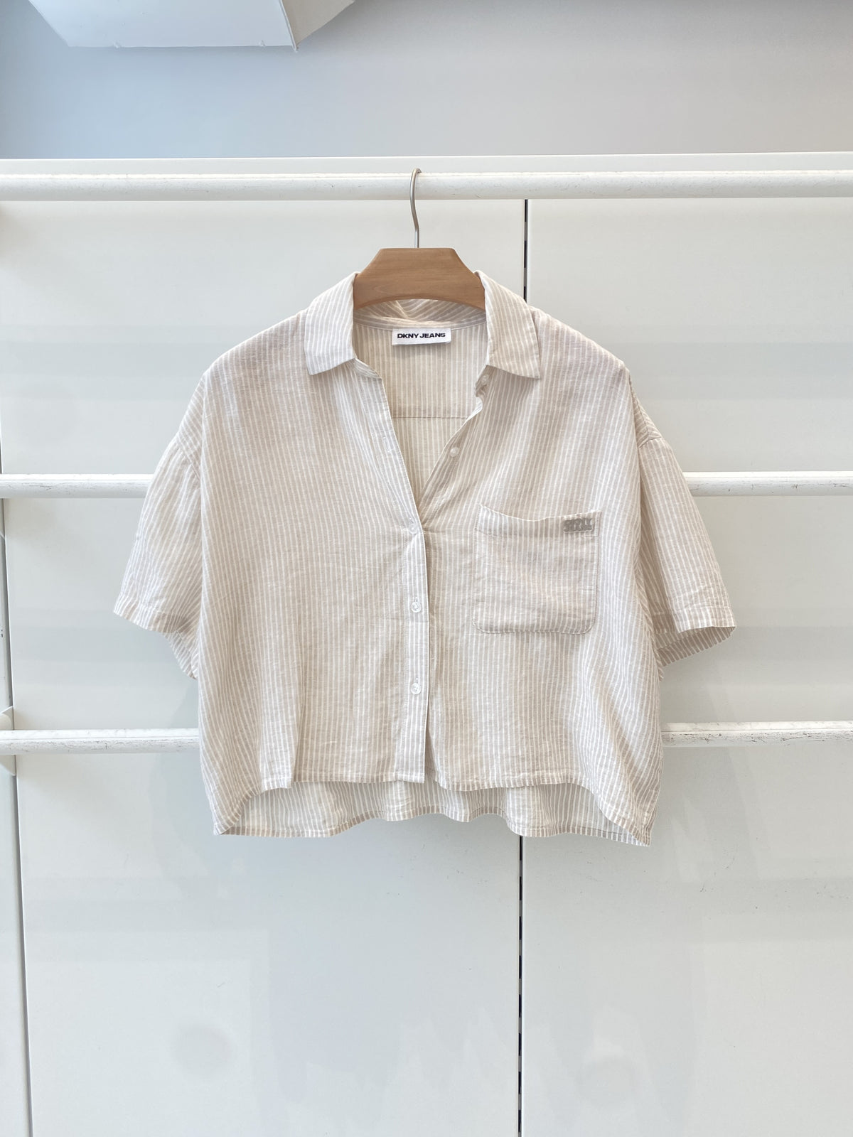 Camisa para Dama DKNY LEX STRIPE-PEBBLE/IV