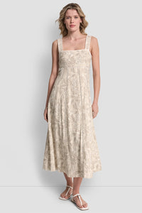 Vestido para Dama DKNY CUT OUT FLORAL-PEBBL