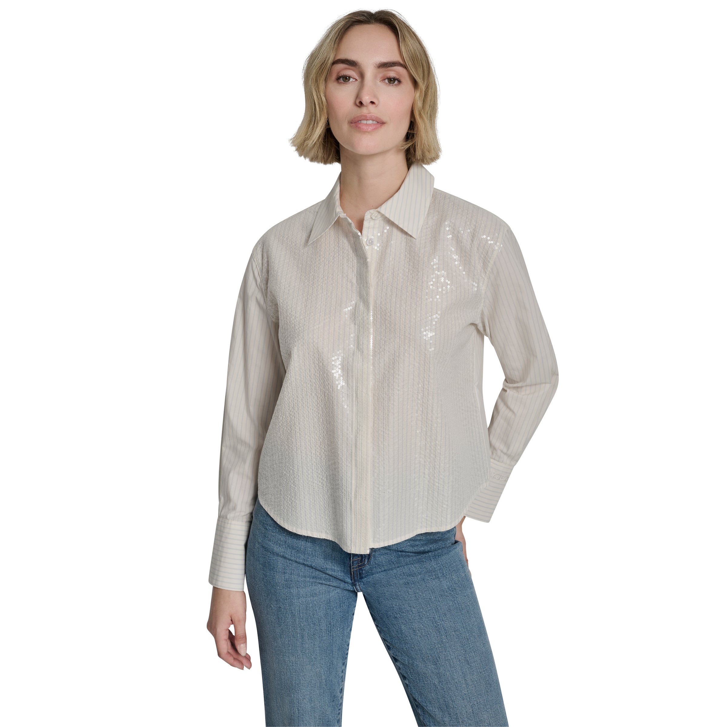 Top para Dama DKNY LASALLE STRIPE-EGGNO