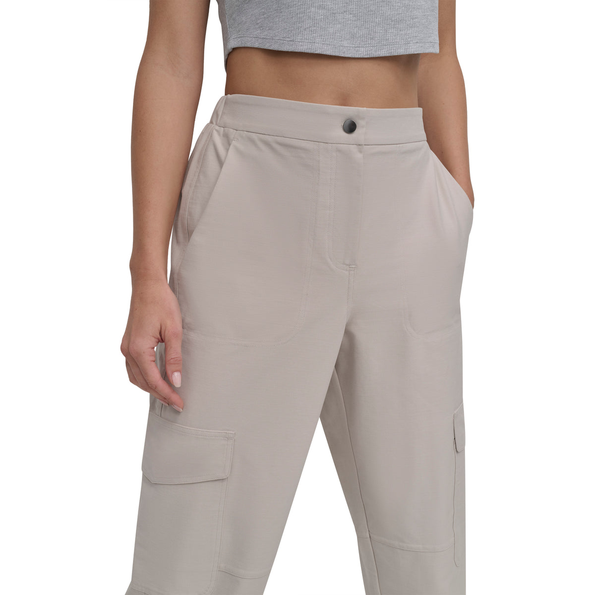 Pantalîn P/Dama Knit Canvas Cargo Pant 44% Poliöster 40% Algodîn 16% Elastano Lona De Punto