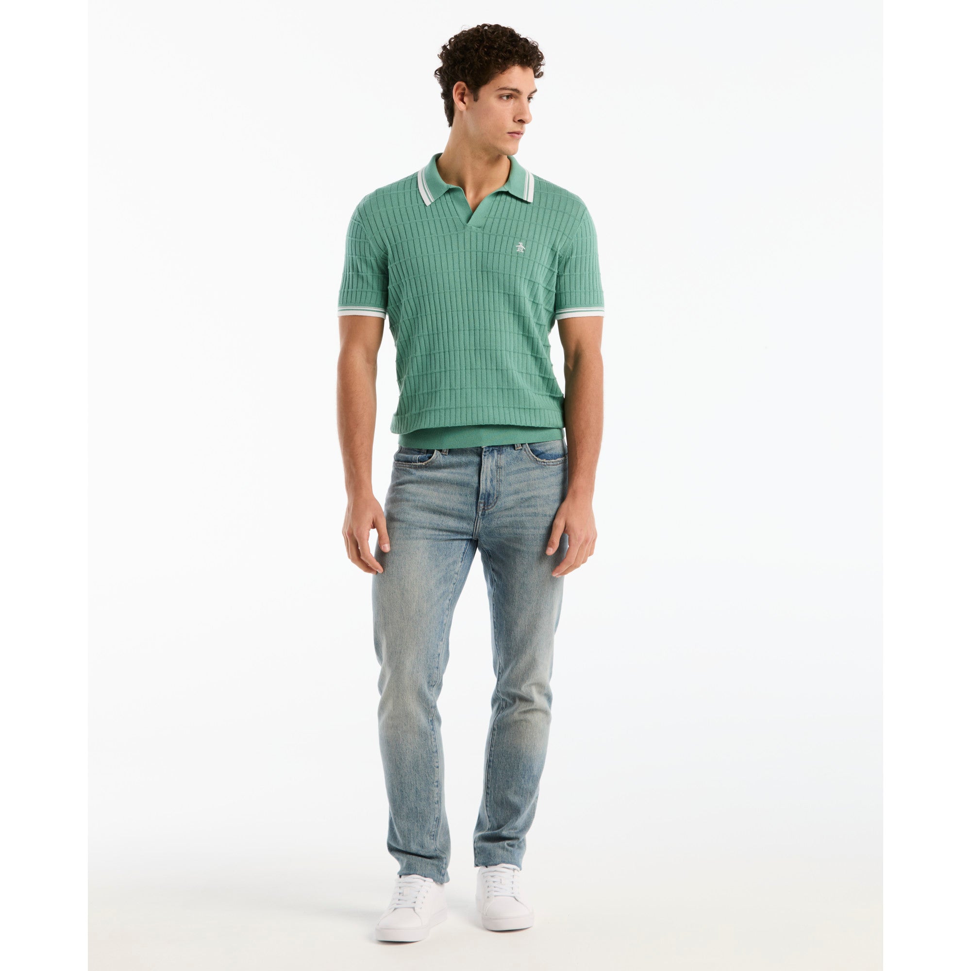 Polo Manga Corta Hombre Original Penguin BERYL GREEN