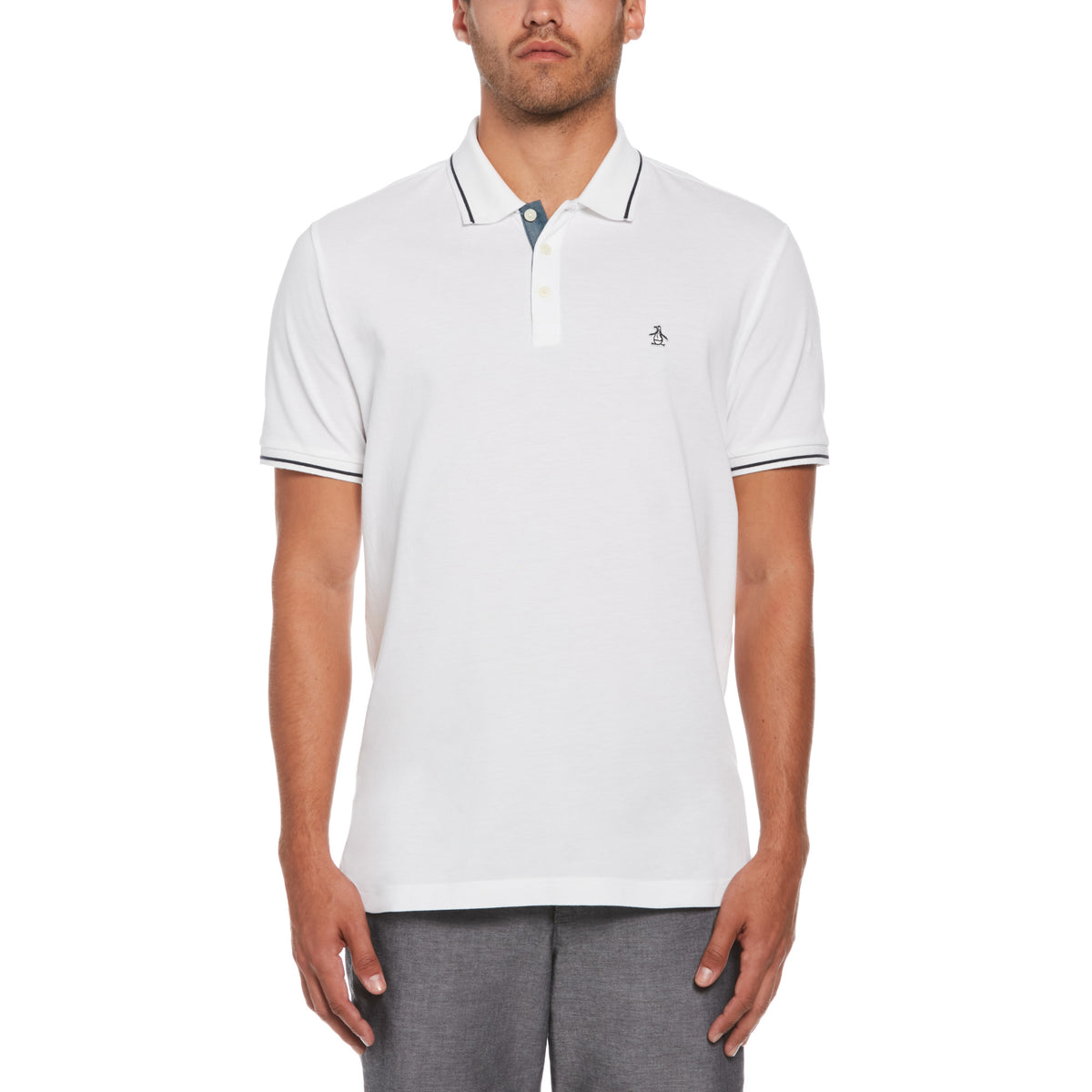Polo Manga Corta Hombre Original Penguin BRIGHT WHITE