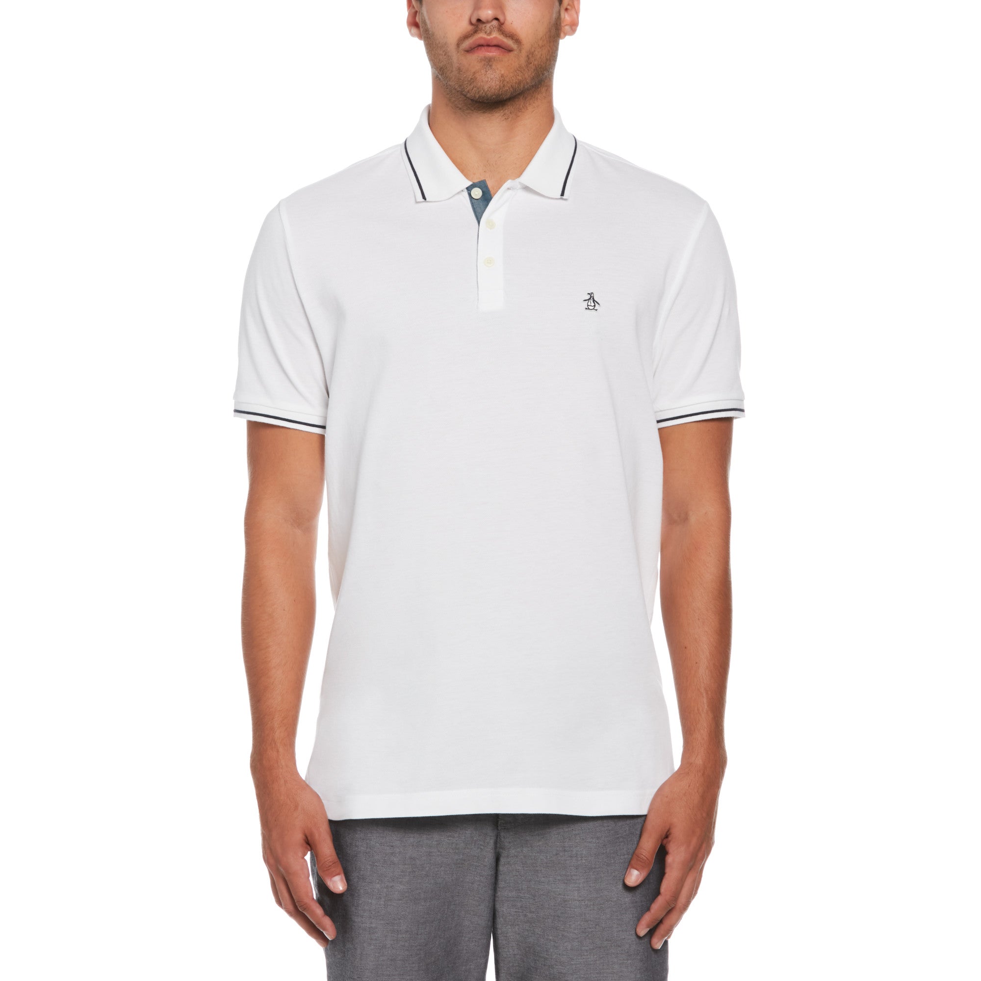 Polo Manga Corta Hombre Original Penguin BRIGHT WHITE