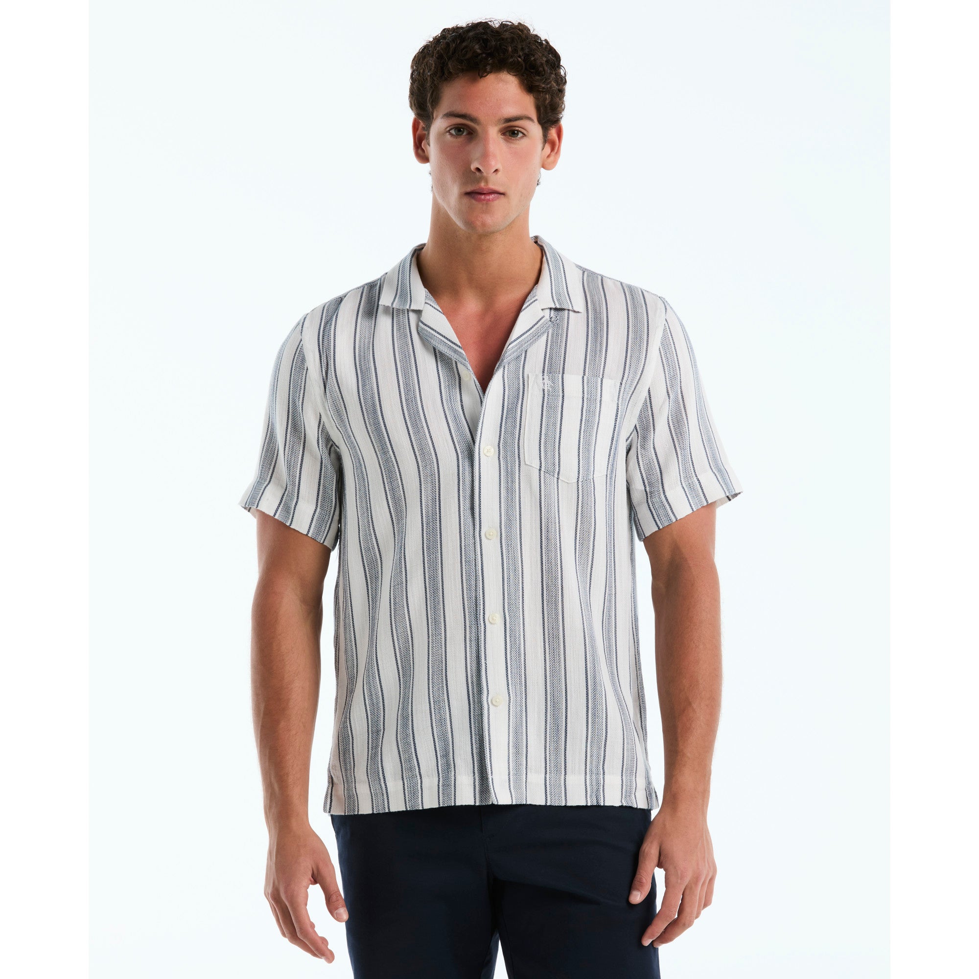 Camisa Casual Manga Corta Hombre Original Penguin BRIGHT WHITE