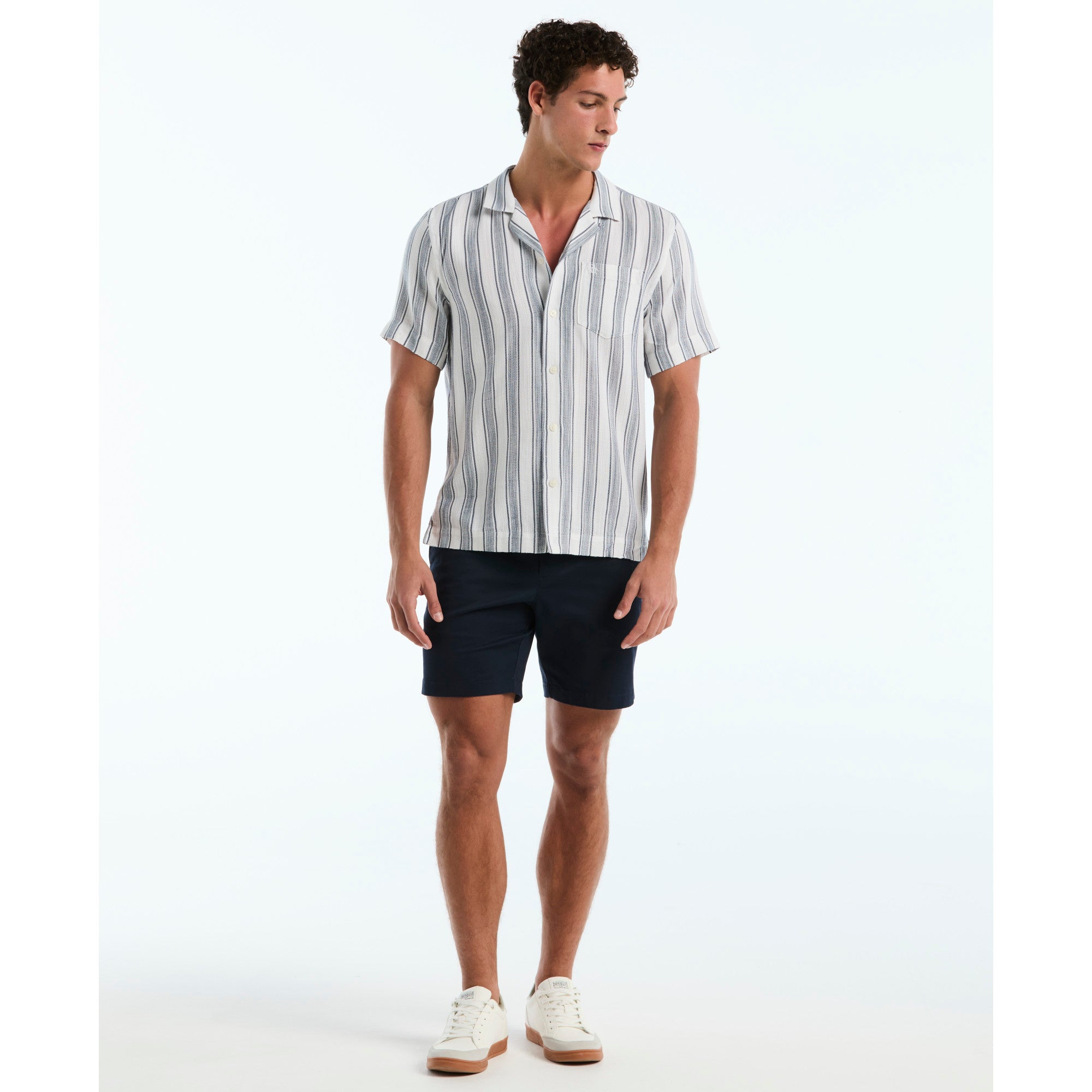 Camisa Casual Manga Corta Hombre Original Penguin BRIGHT WHITE