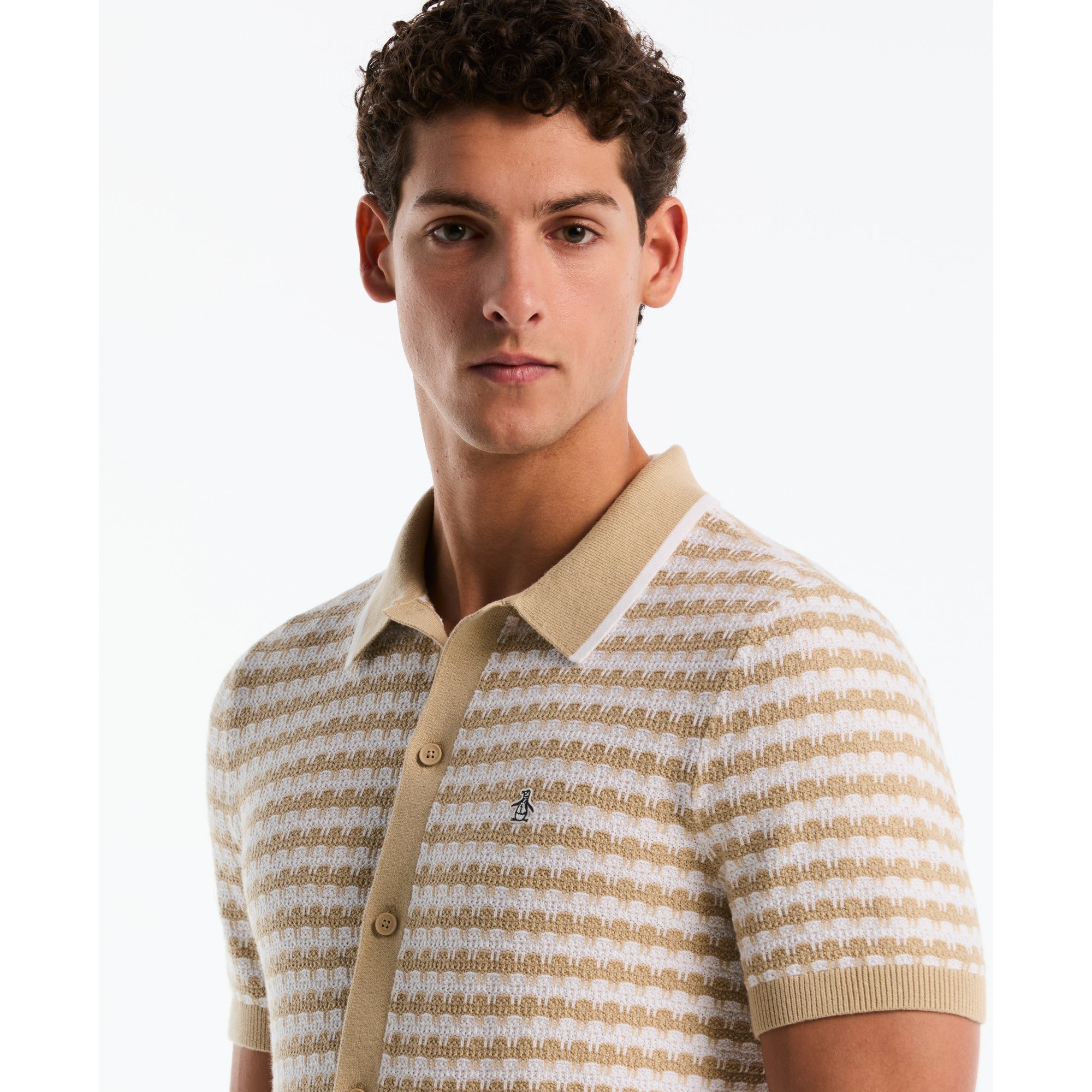 Polo Manga Corta Hombre Original Penguin WHITE PEPPER