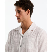 Camisa Casual Manga Corta Hombre Original Penguin BRIGHT WHITE