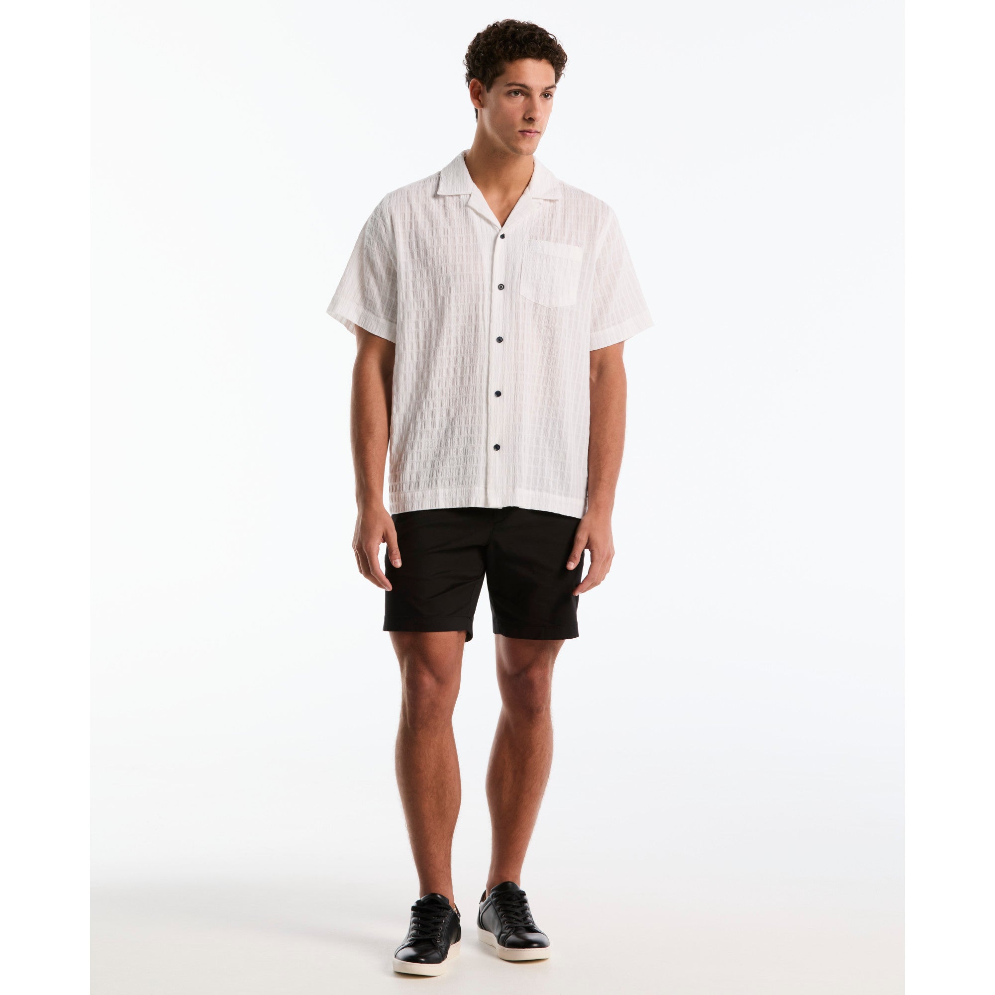 Camisa Casual Manga Corta Hombre Original Penguin BRIGHT WHITE