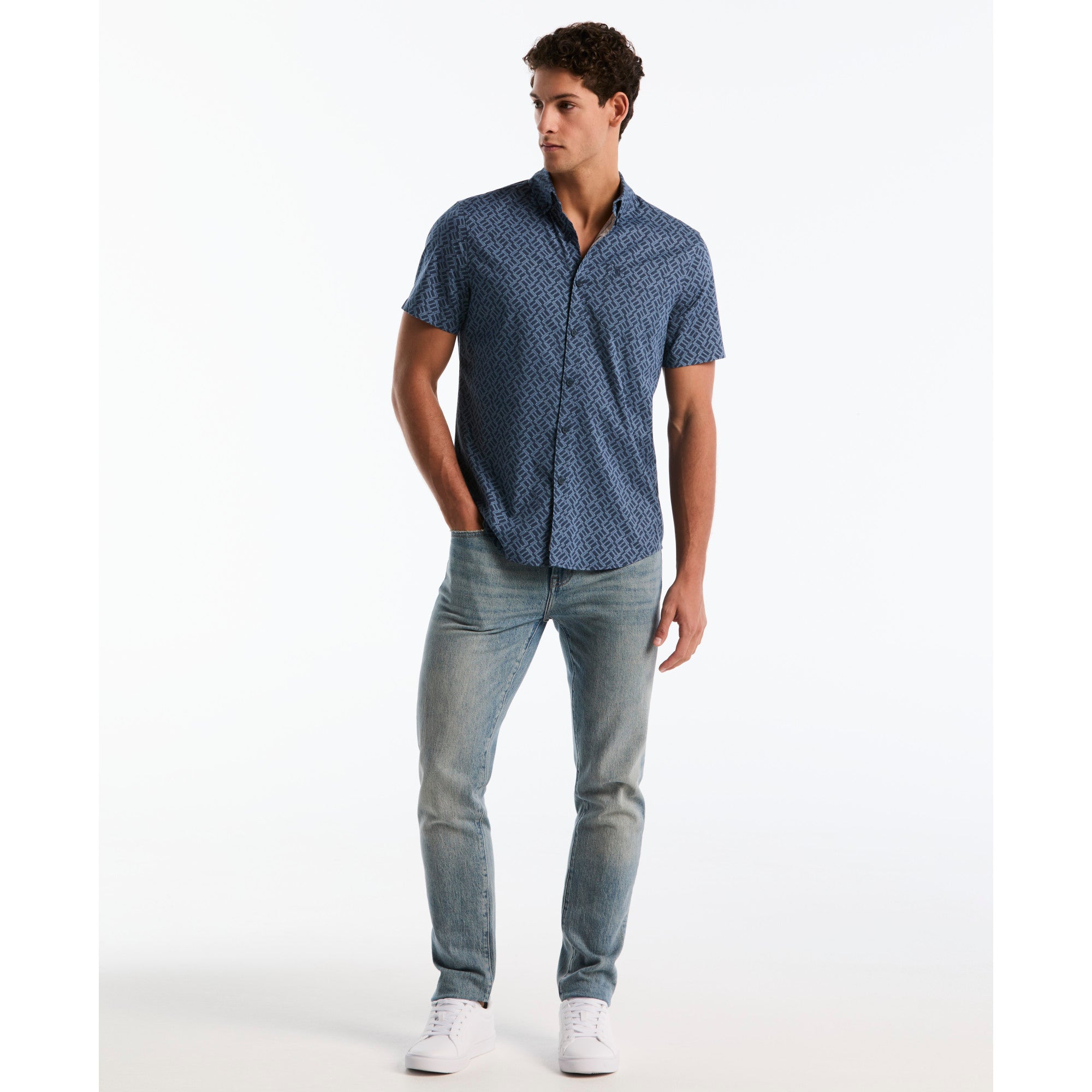 Camisa Casual Manga Corta Hombre Original Penguin SARGASSO SEA