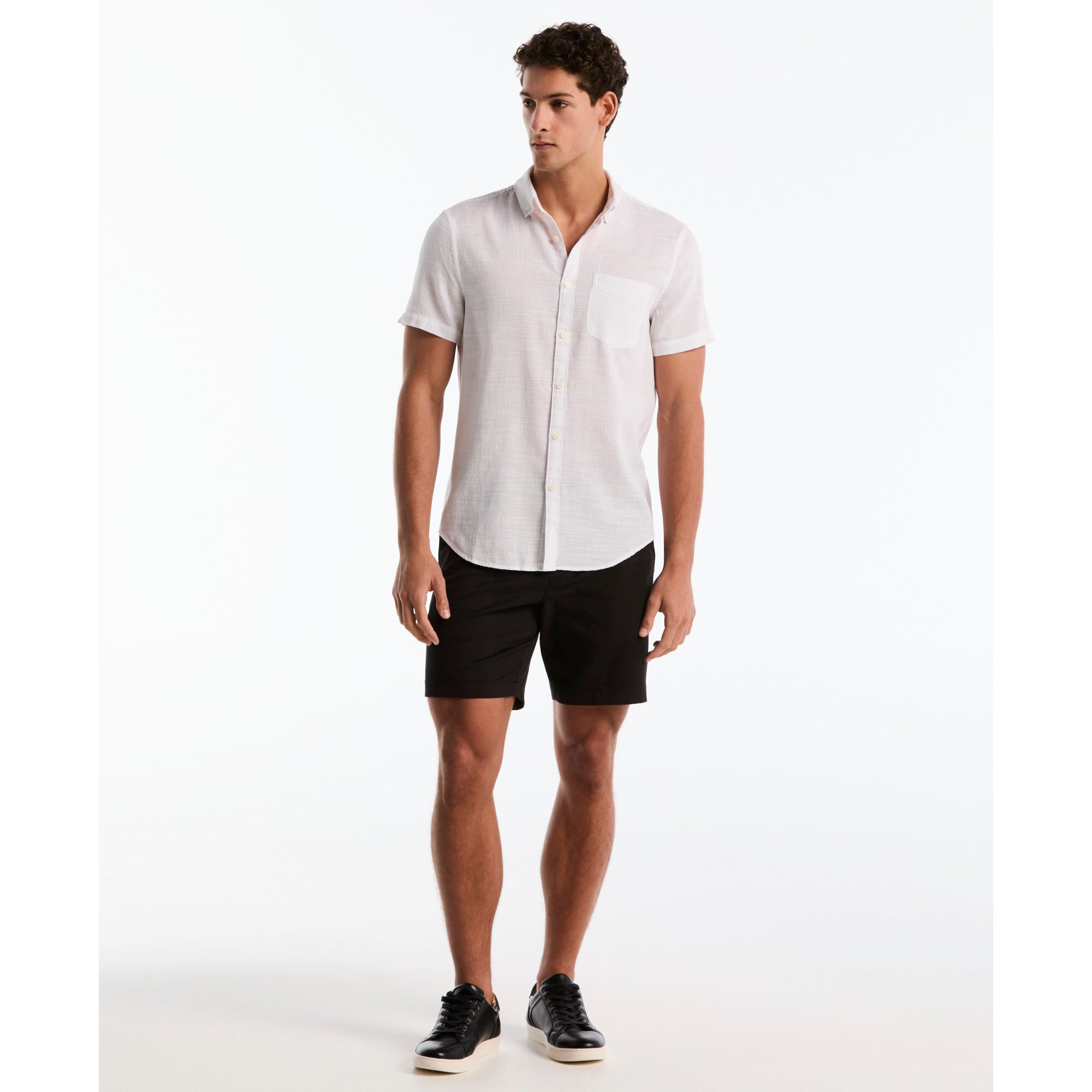 Camisa Casual Manga Corta Hombre Original Penguin BRIGHT WHITE