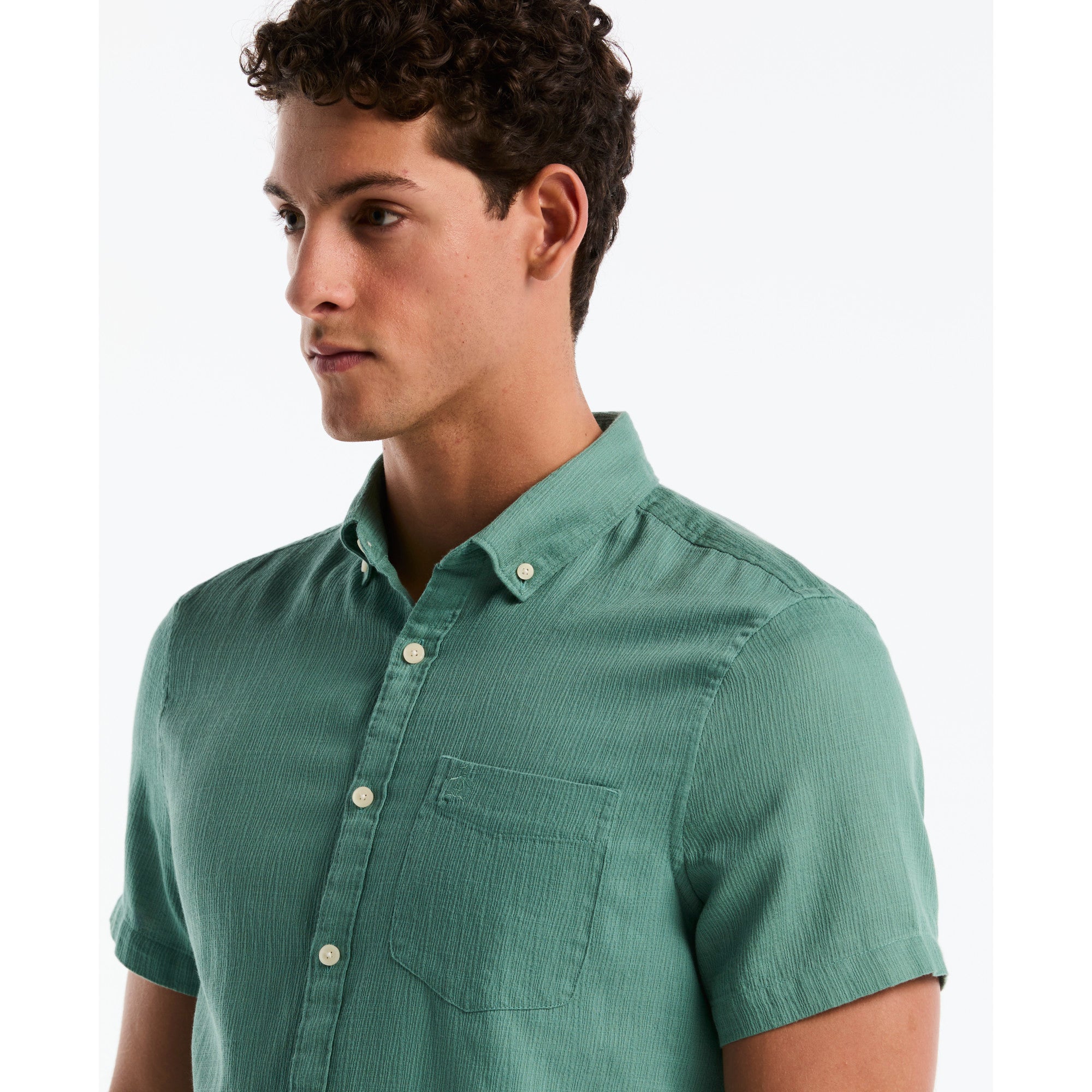 Camisa Casual Manga Corta Hombre Original Penguin BERYL GREEN