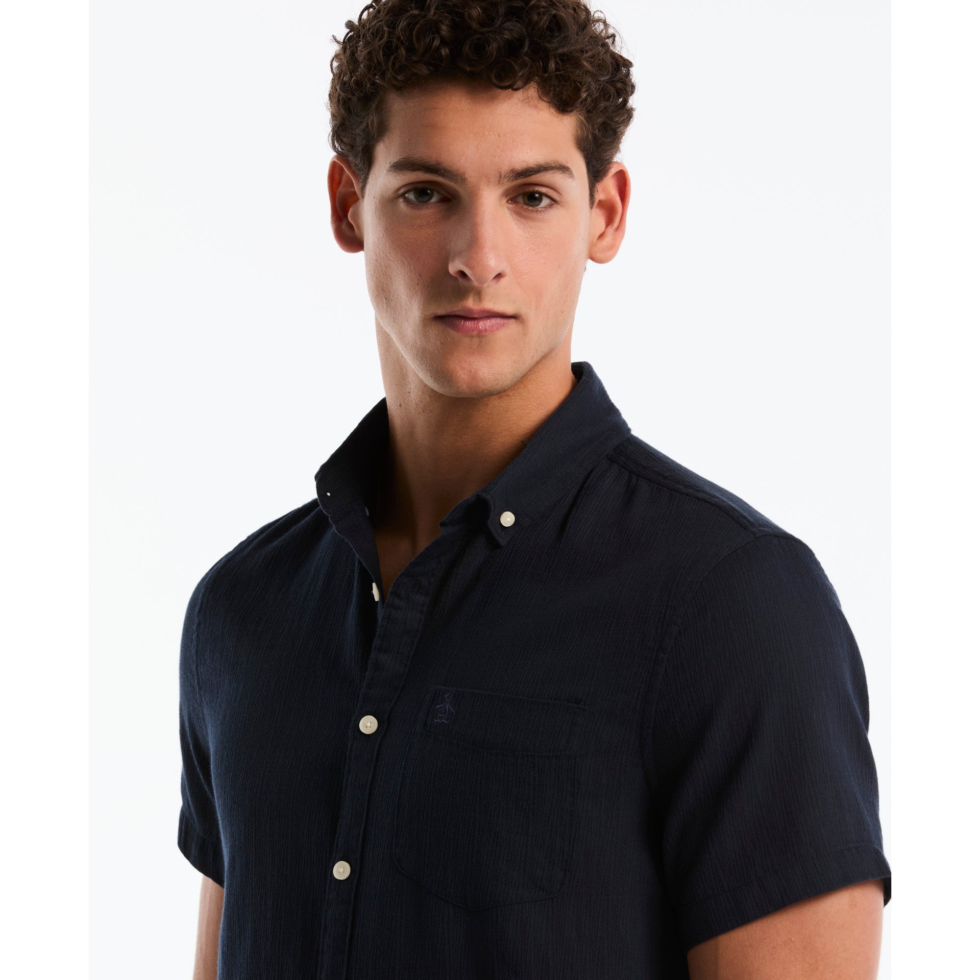 Camisa Casual Manga Corta Hombre Original Penguin DARK SAPPHIRE