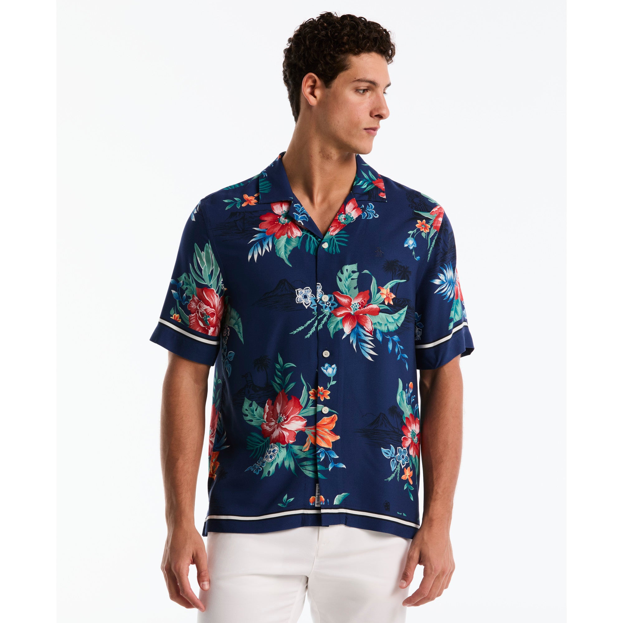 Camisa Casual Manga Corta Hombre Original Penguin BLUE DEPTHS