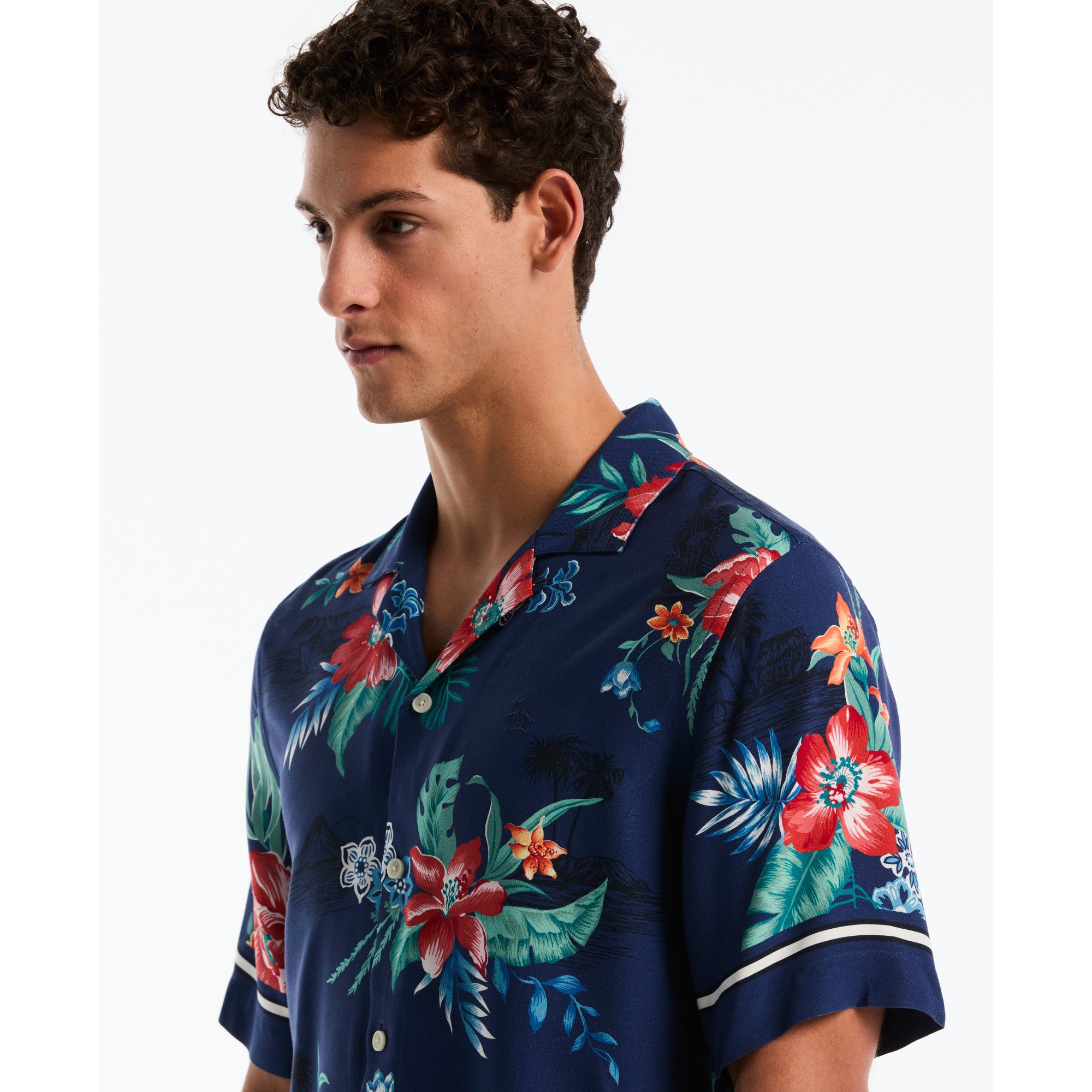 Camisa Casual Manga Corta Hombre Original Penguin BLUE DEPTHS
