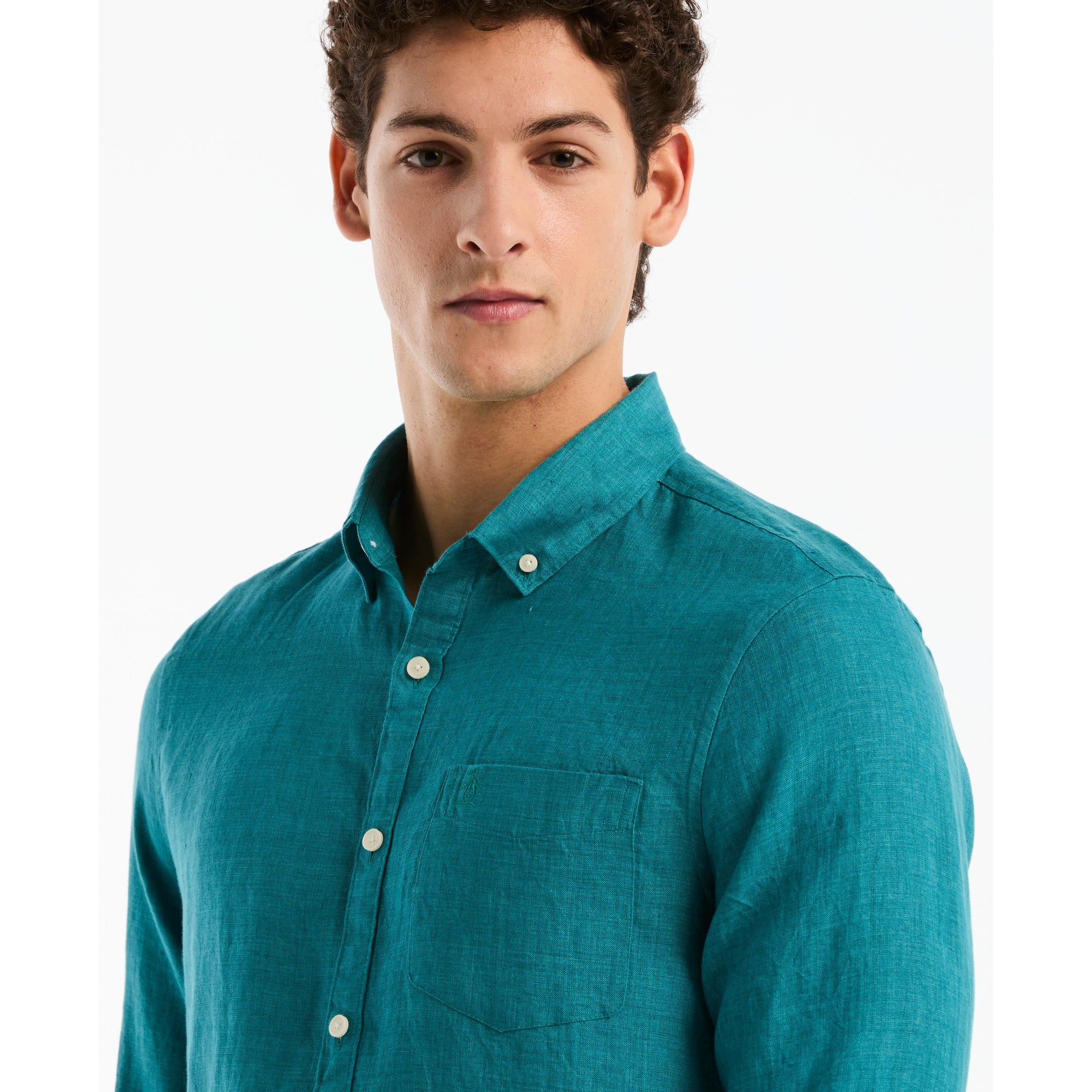 Camisa Casual Manga Larga Hombre Original Penguin DEEP LAKE