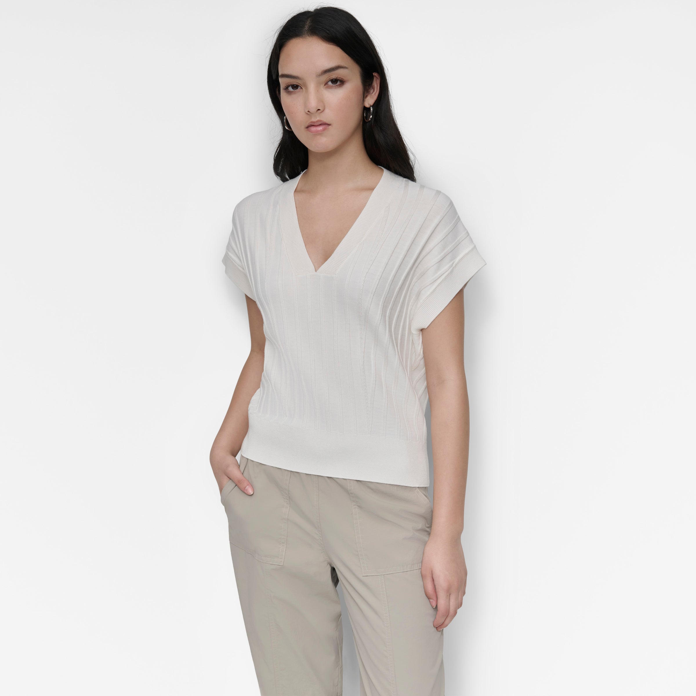 Blusa para Dama DKNY IVORY