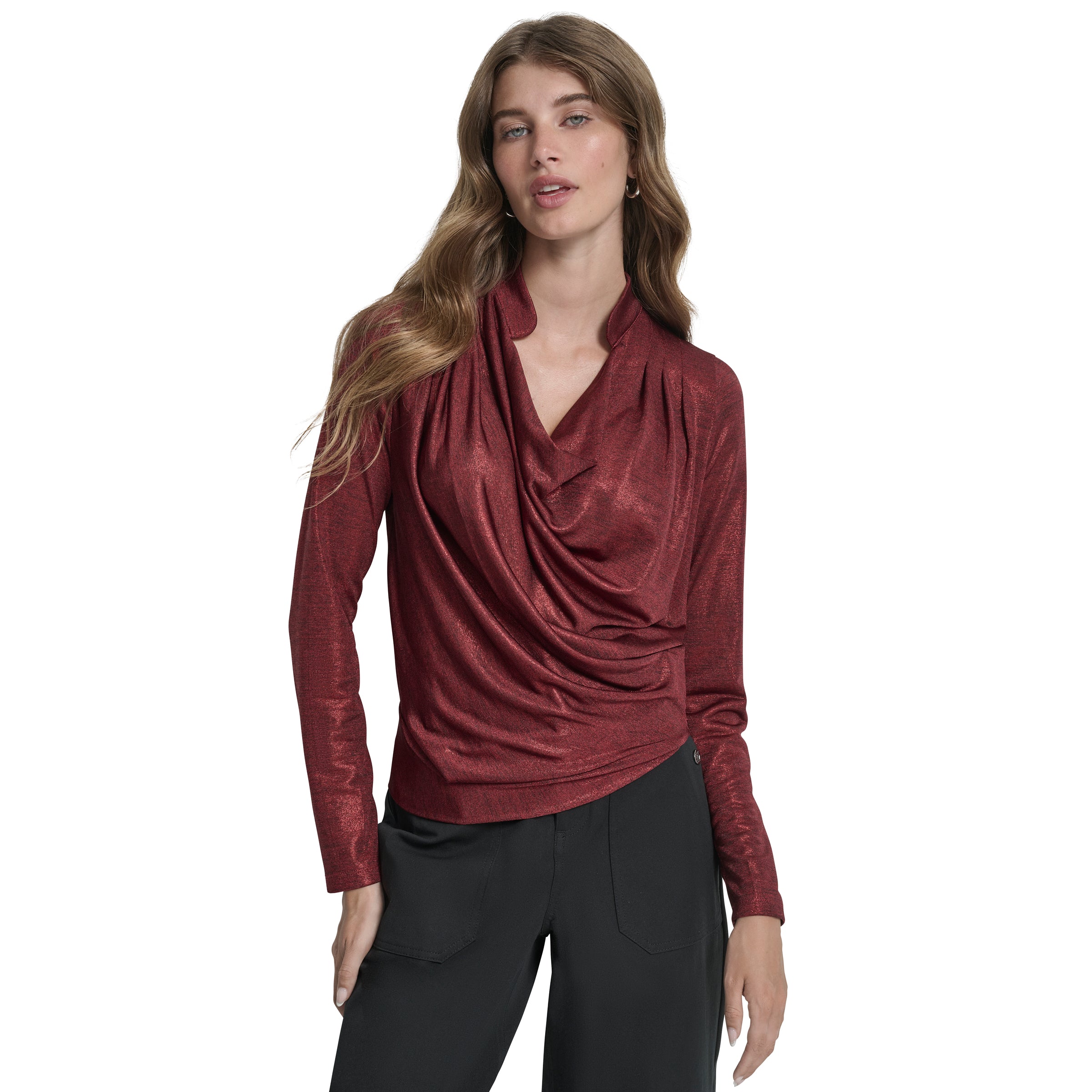 Top para Dama DKNY MERLOT
