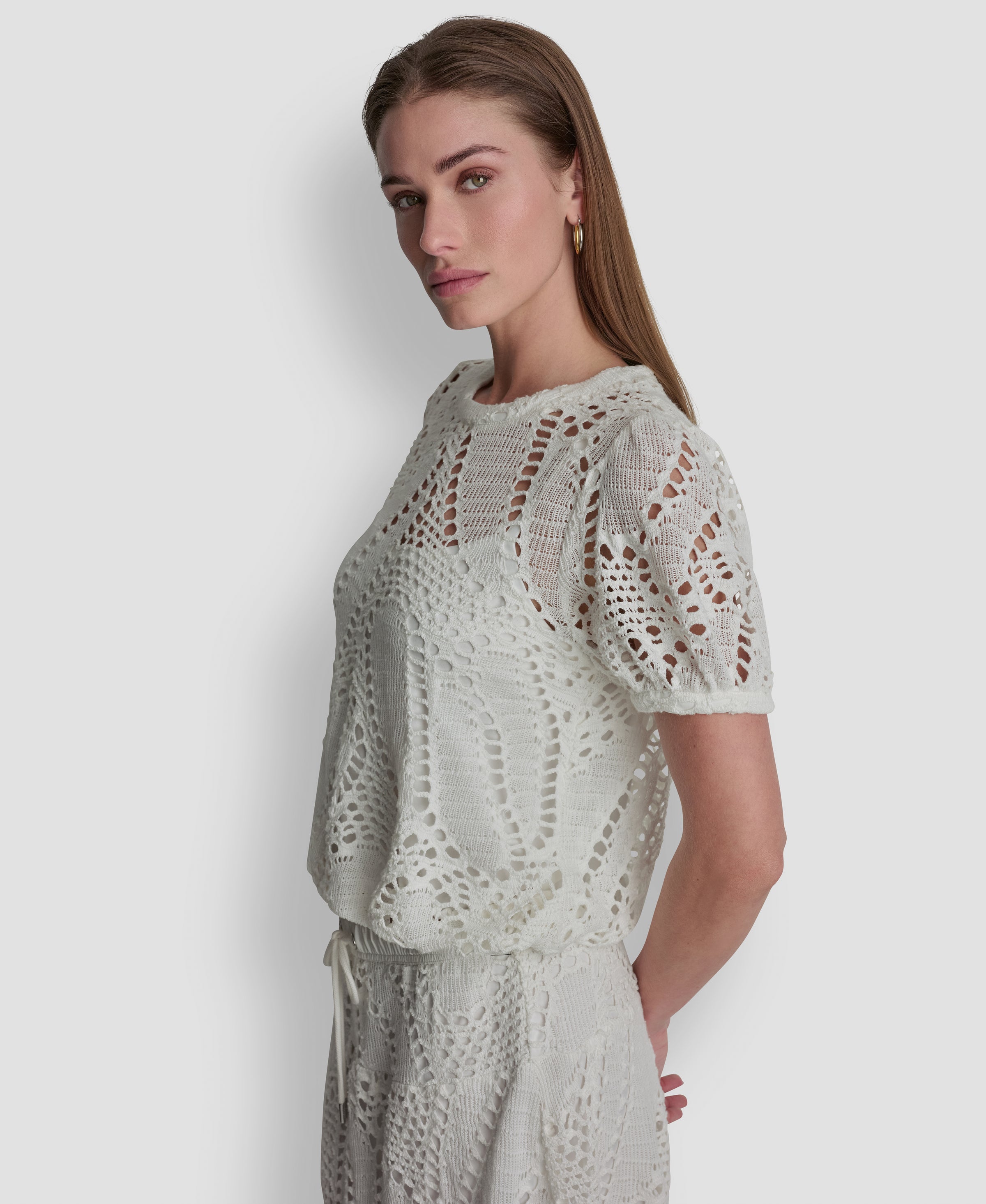 Blusa para Dama DKNY IVORY