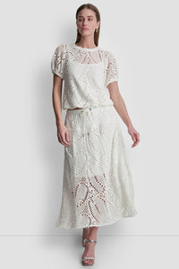 Blusa para Dama DKNY IVORY