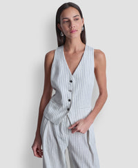 Blusa para Dama DKNY IVORY/ADMIRAL